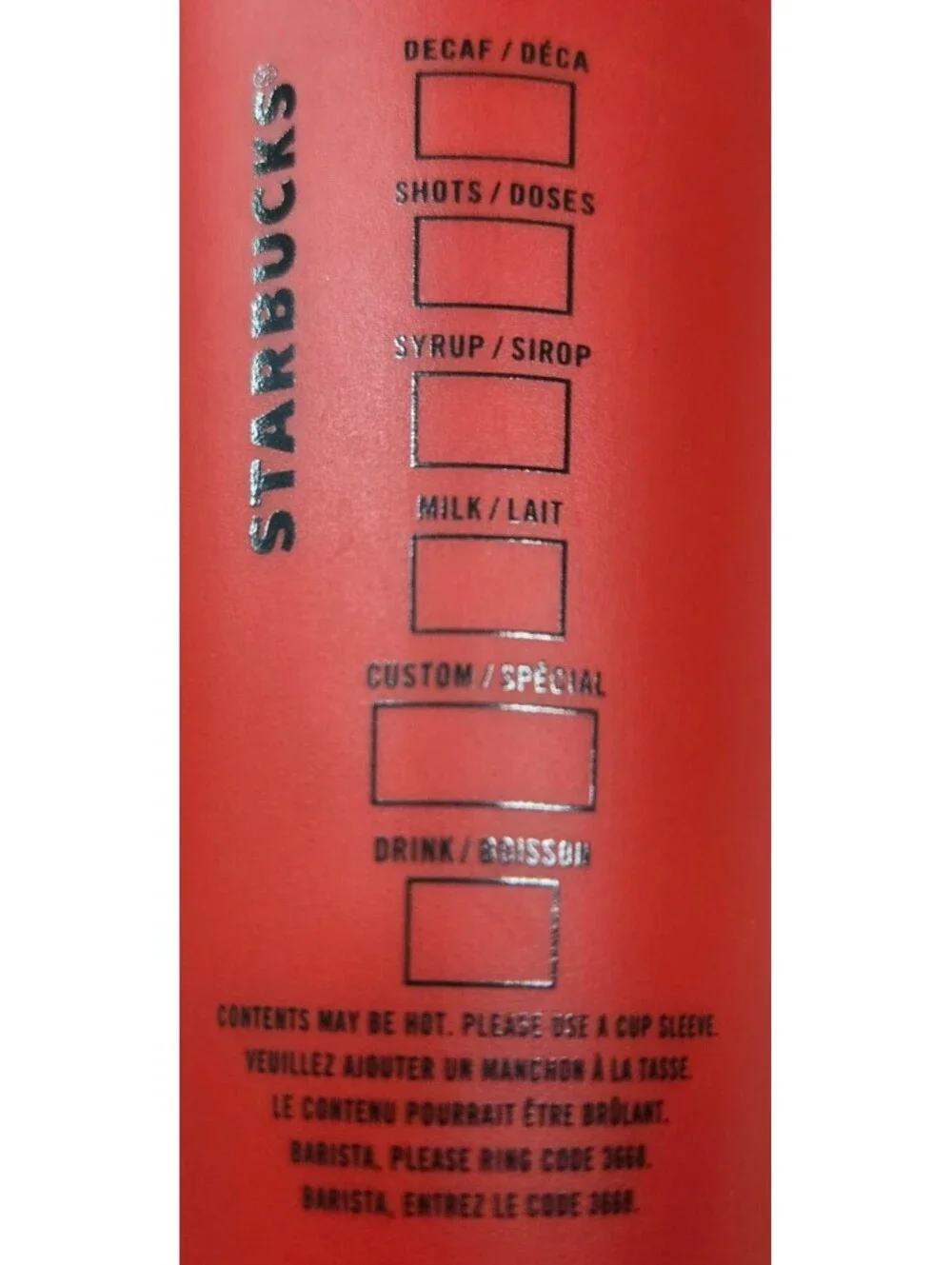 Starbucks Red Merry Coffee Travel Mug with White Lid - Reusable Holiday Cup